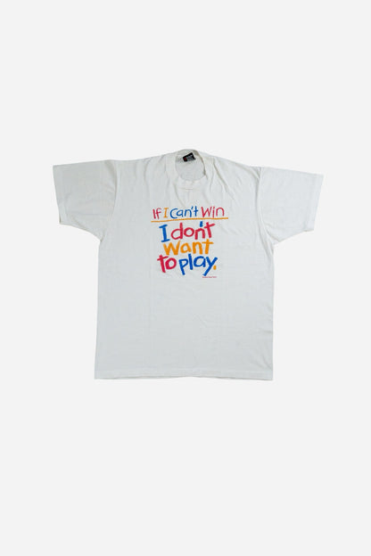 Vintage Screen Stars Single Stitch T-Shirt 'If I Can't Win...' - Sportswear [1990er]