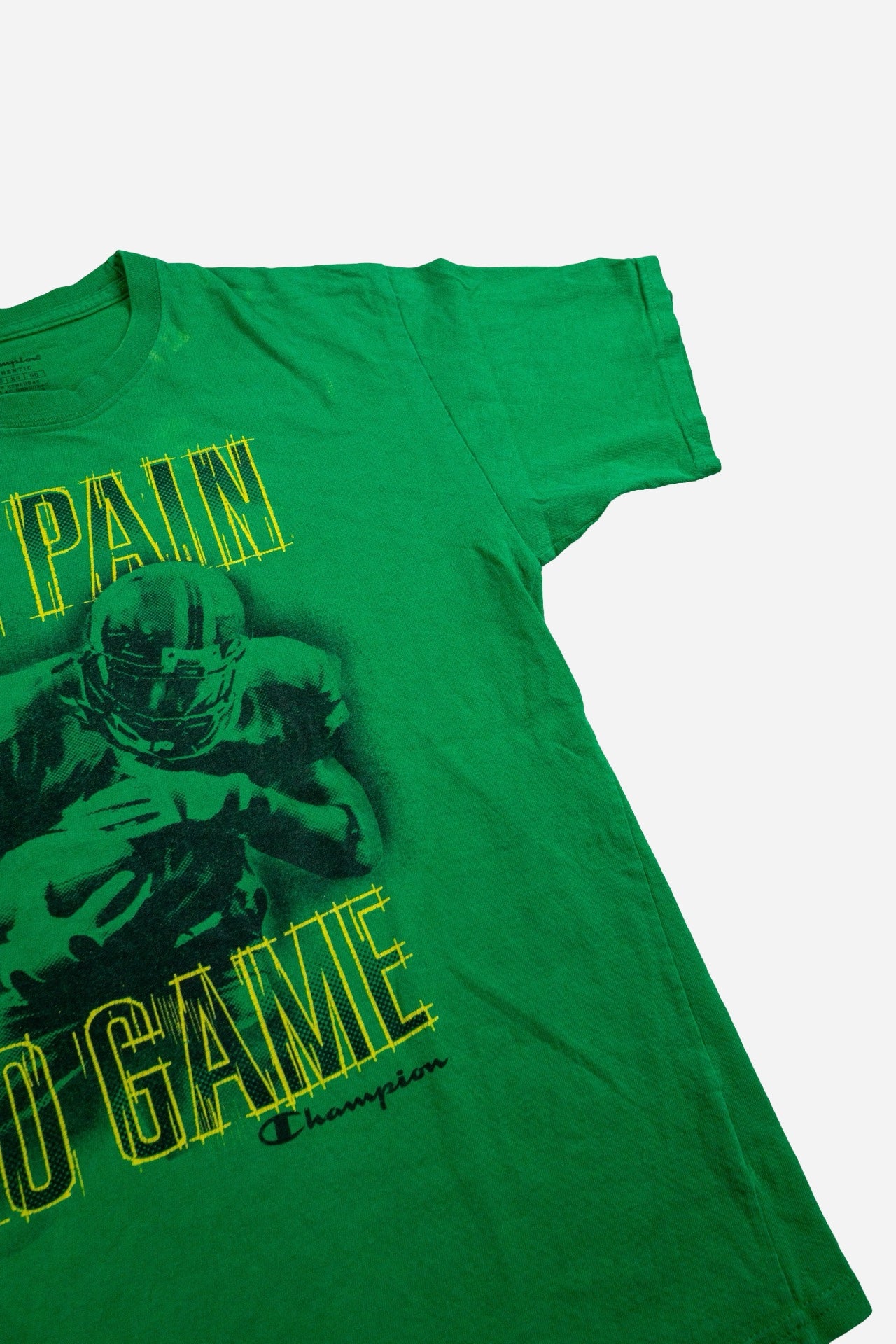 Vintage Champion Football T-Shirt 'No Pain No Game' - Sportswear [2000er]