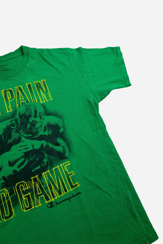 Vintage Champion Football T-Shirt 'No Pain No Game' - Sportswear [2000er]