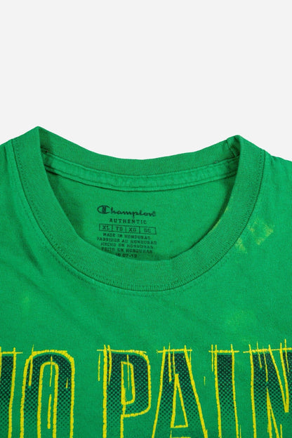 Vintage Champion Football T-Shirt 'No Pain No Game' - Sportswear [2000er]