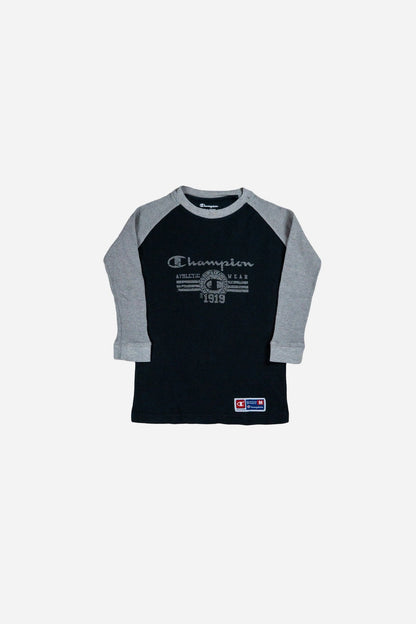 Vintage Champion Kinder 3/4 - Arm Baseball T-Shirt '1919' - Sportswear [2000er]