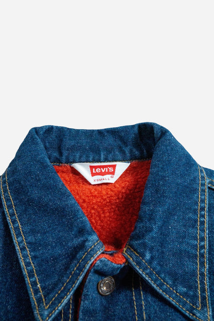 Vintage Levis Women's 'Orange Tab' Denim Trucker Jacket [1990s] XSmall