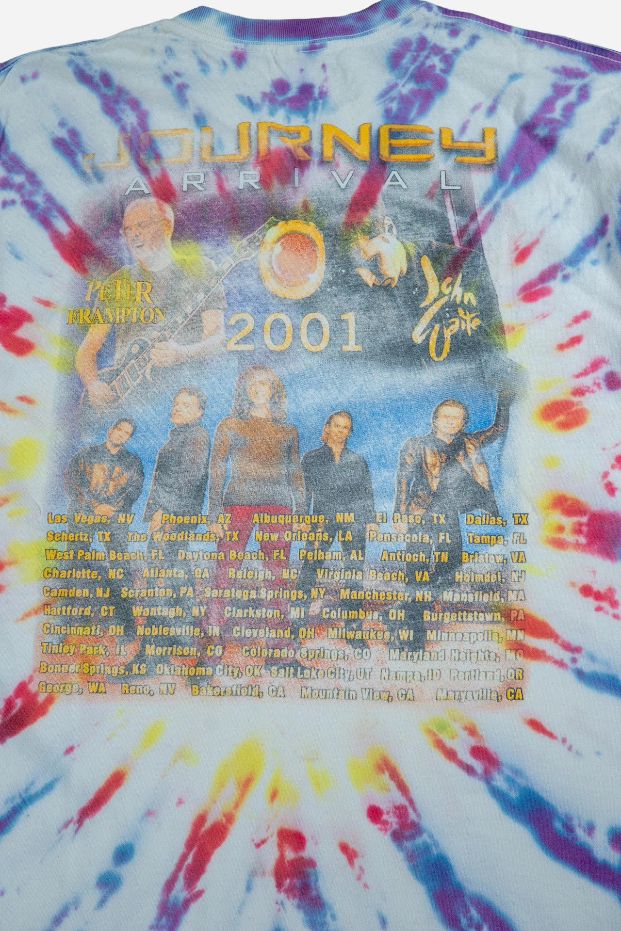 Vintage Delta Tie Dye T-Shirt 'Journey' [2000s] Large
