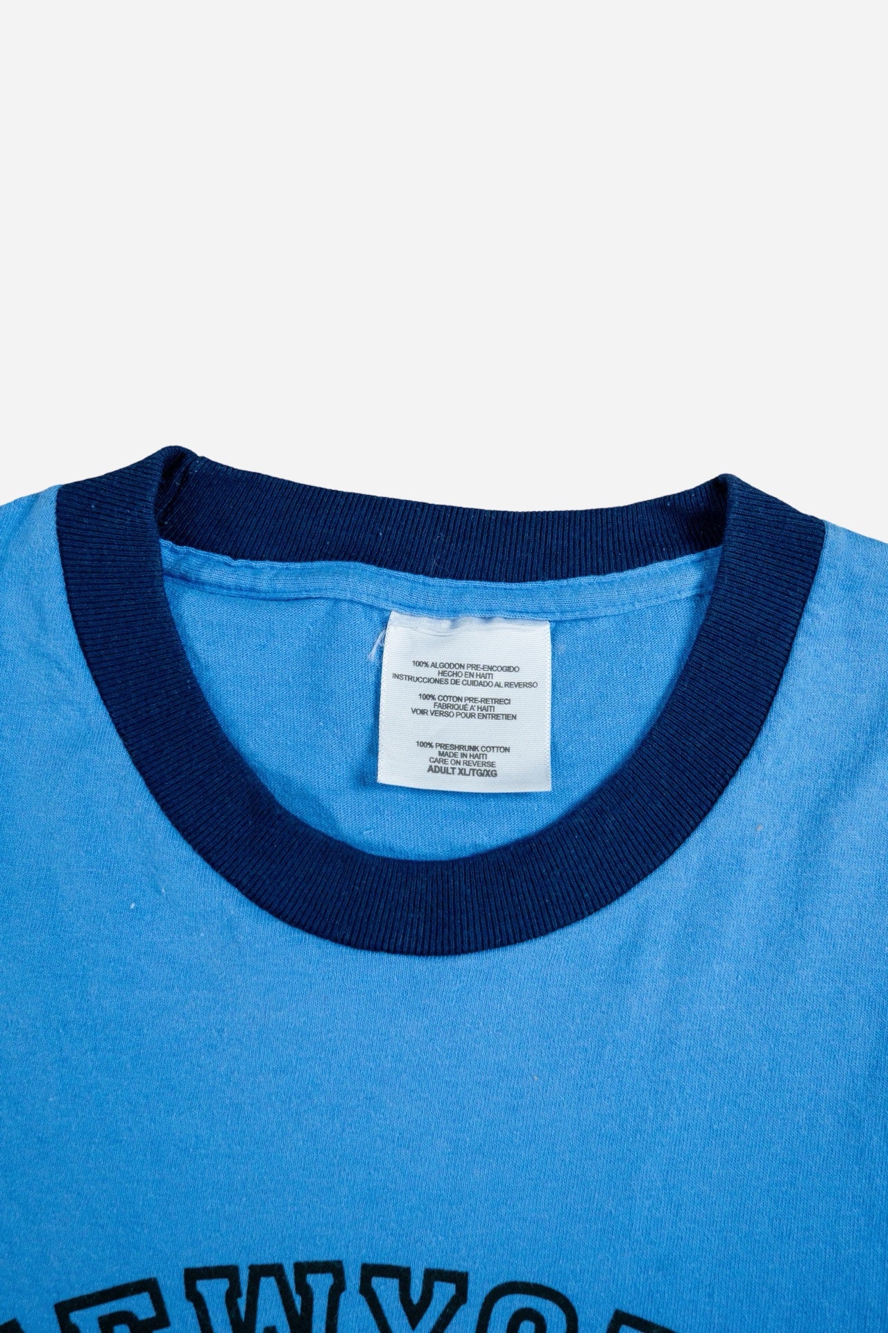 Vintage Ringer T-Shirt 'New York Attitude' [1990s] XLarge