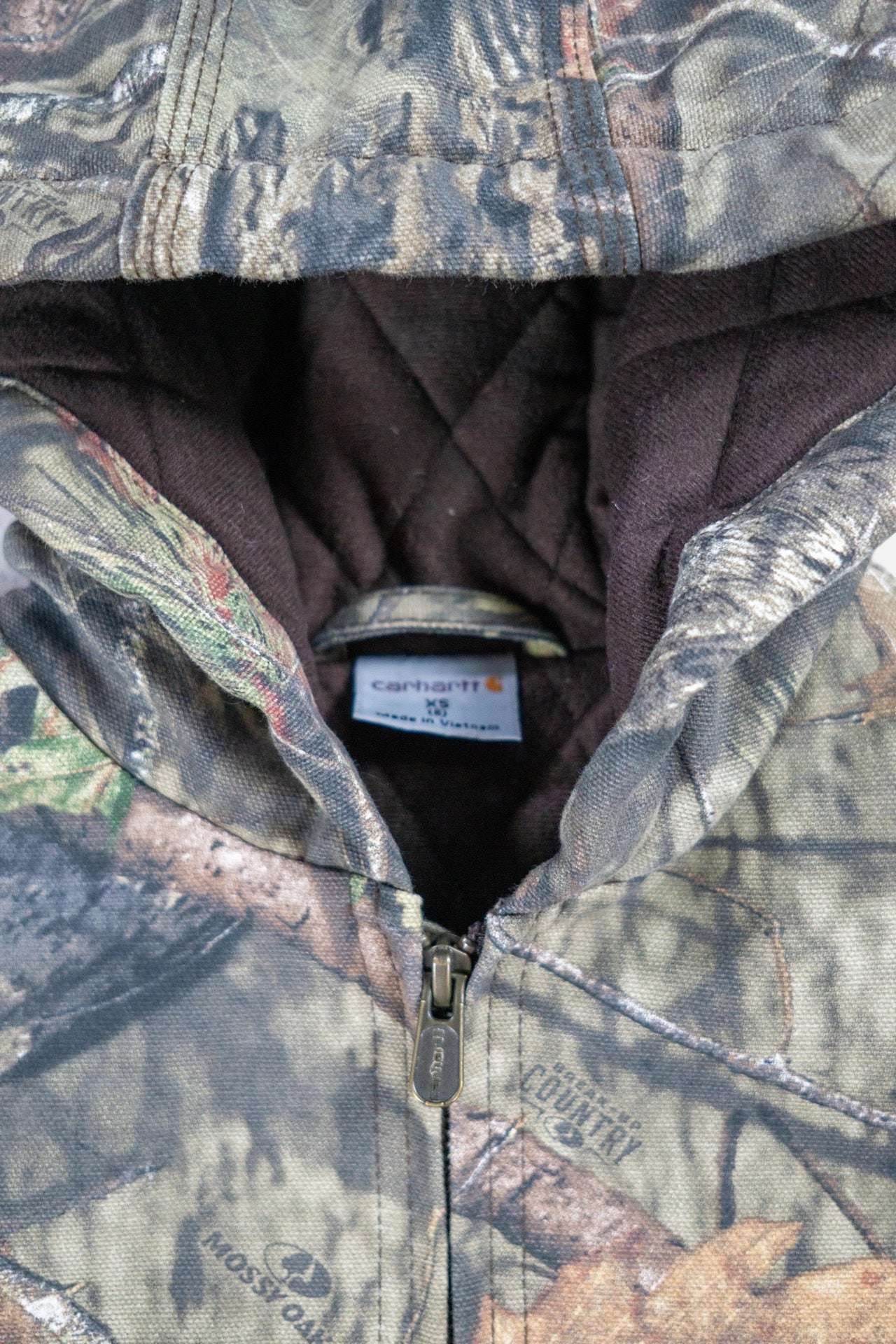 Vintage Carhartt Kinder 'Mossy Oak' 'Active Jacket' Jacke - Military/Camo [2010er]