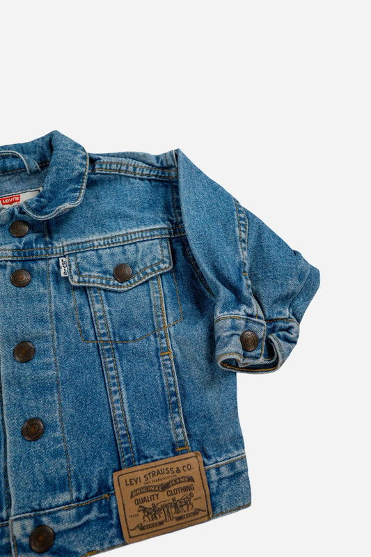 Vintage Levi's Kids Denim Trucker Jacket [1990s] 74