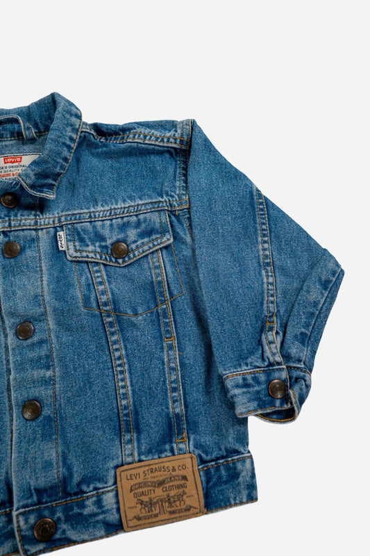 Vintage Levi's Kids Denim Trucker Jacket [1990s] 92