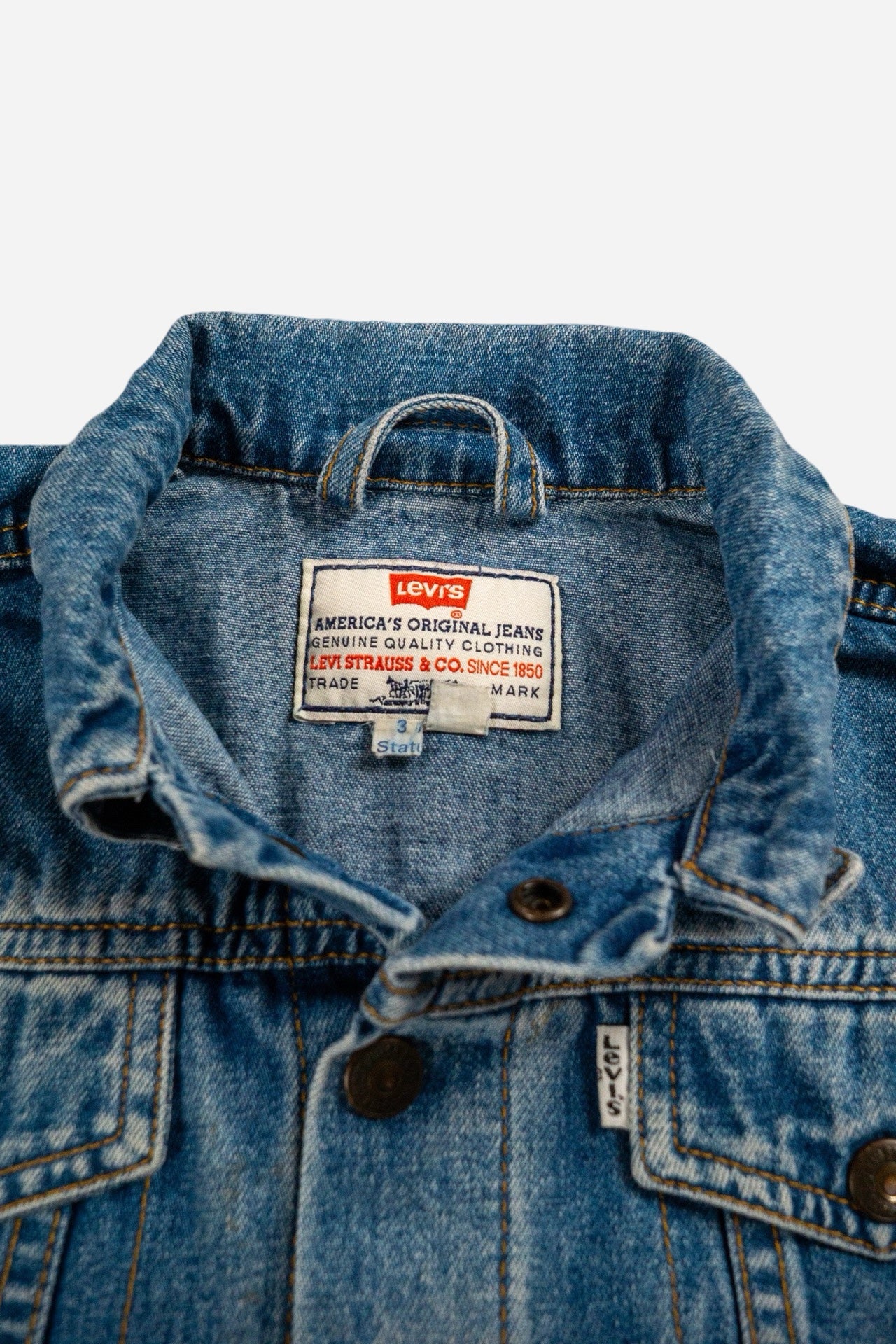 Vintage Levi's Kids Denim Trucker Jacket [1990s] 92