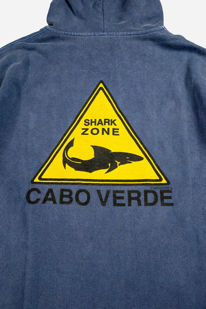 Vintage Impact Zone Zip Hoodie 'Shark Zone' [1990s] Medium
