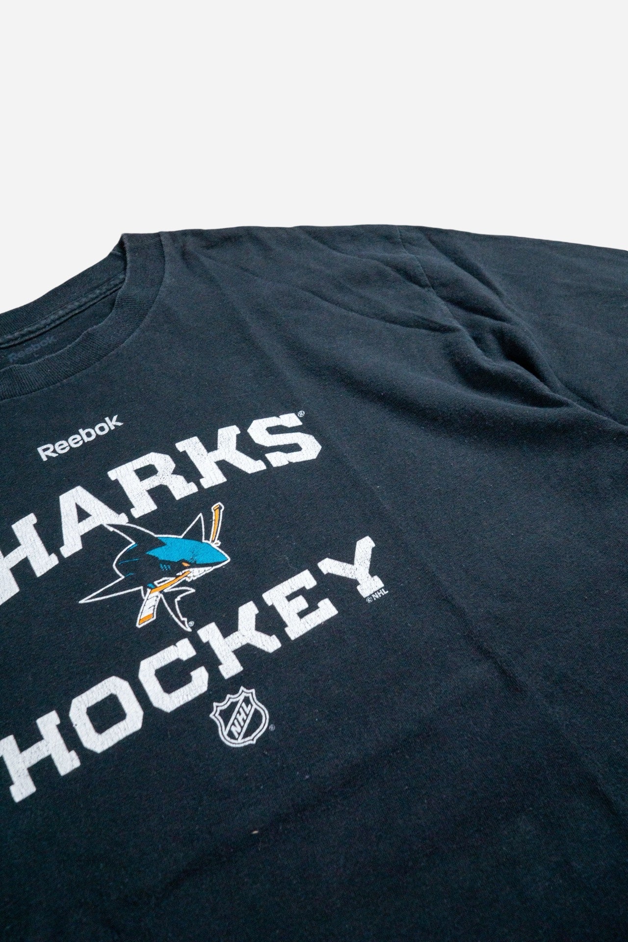 Vintage Reebok Longsleeve T-Shirt 'San Jose Sharks' [2000s] Large
