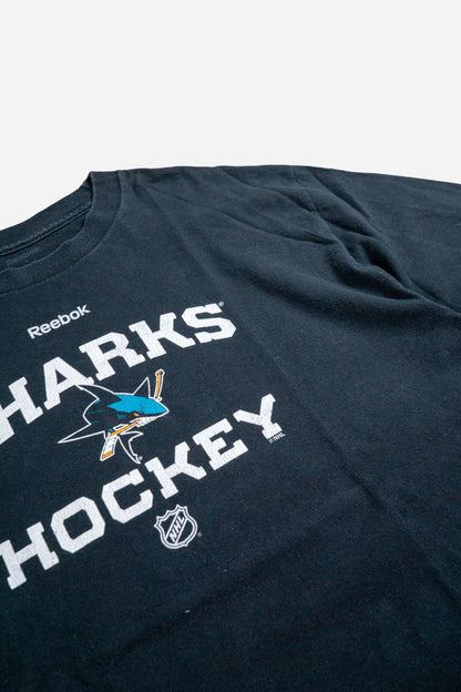 Vintage Reebok Longsleeve T-Shirt 'San Jose Sharks' [2000s] Large