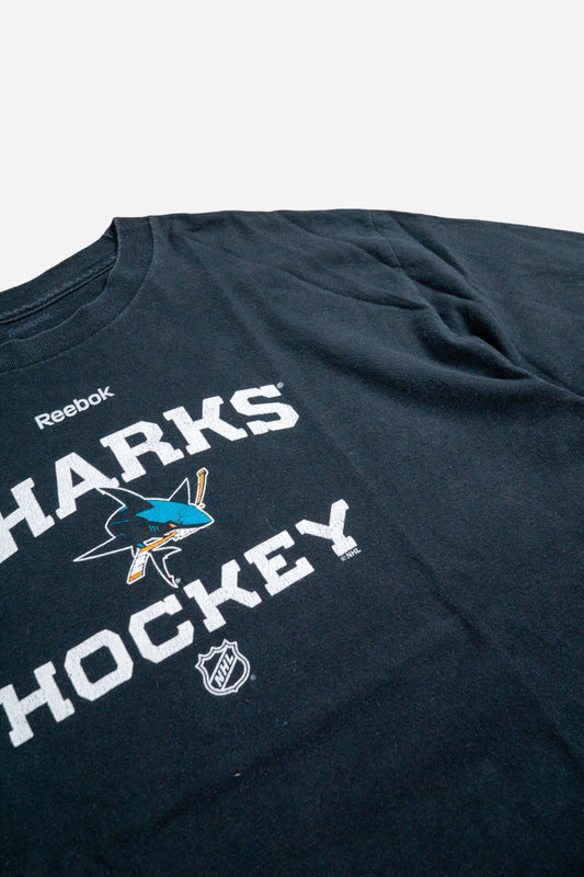 Vintage Reebok Longsleeve T-Shirt 'San Jose Sharks' [2000s] Large