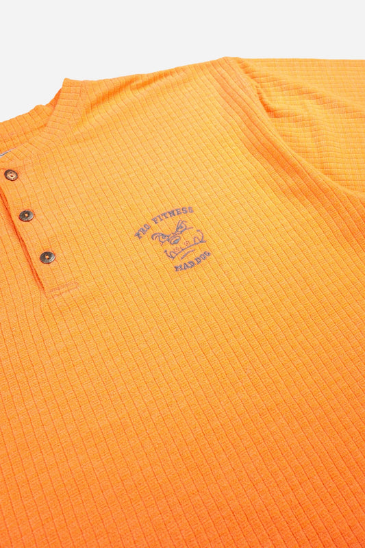 Vintage Pro Fitness Waffle Fleece Tee 'Mad Dog' [1990s] XLarge