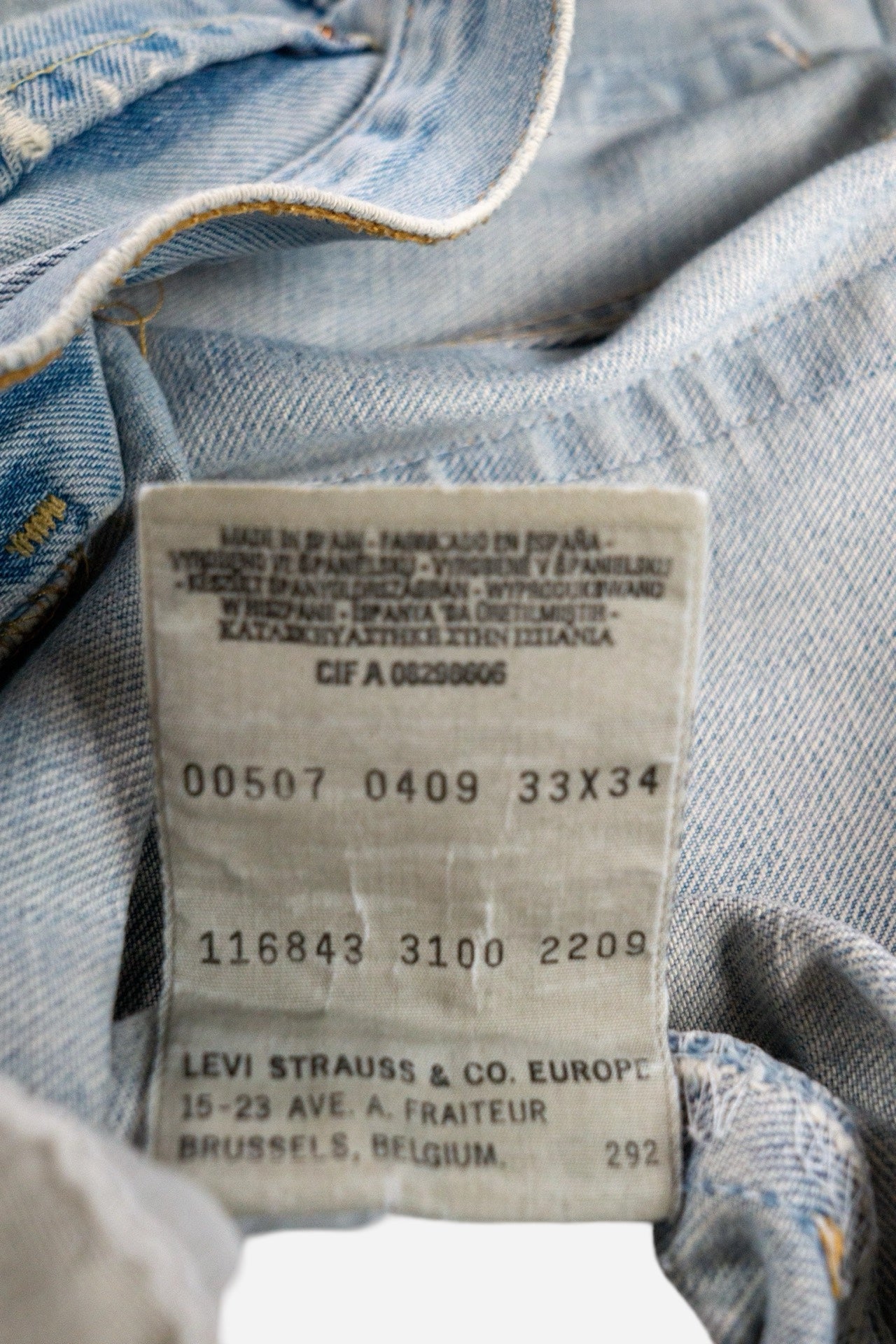 Vintage Levi's '507' Bootcut Jeans Distressed - Workwear [2000er]