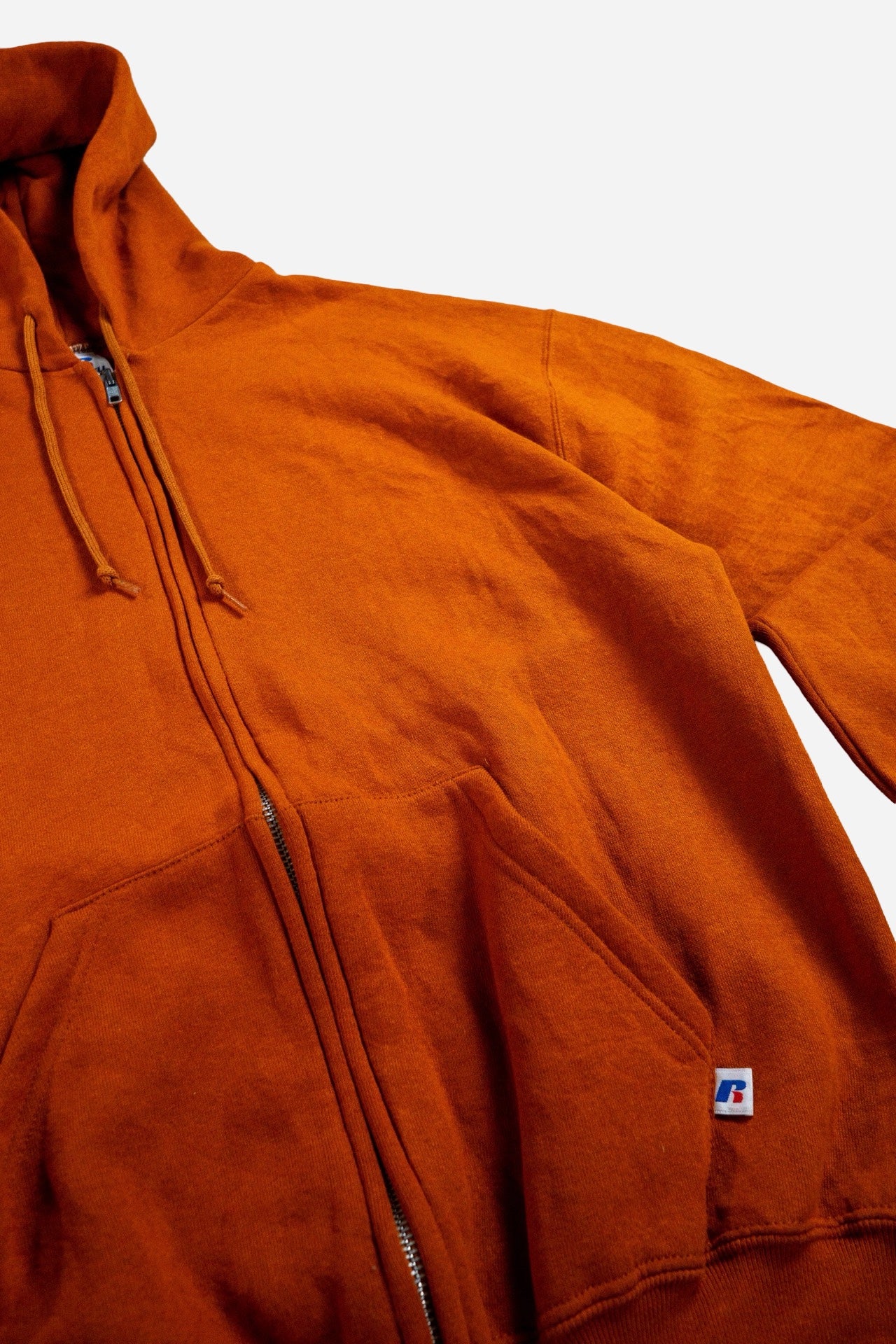Vintage Russell Athletic Sweatshirt Zipup Hoodie [90s] Medium