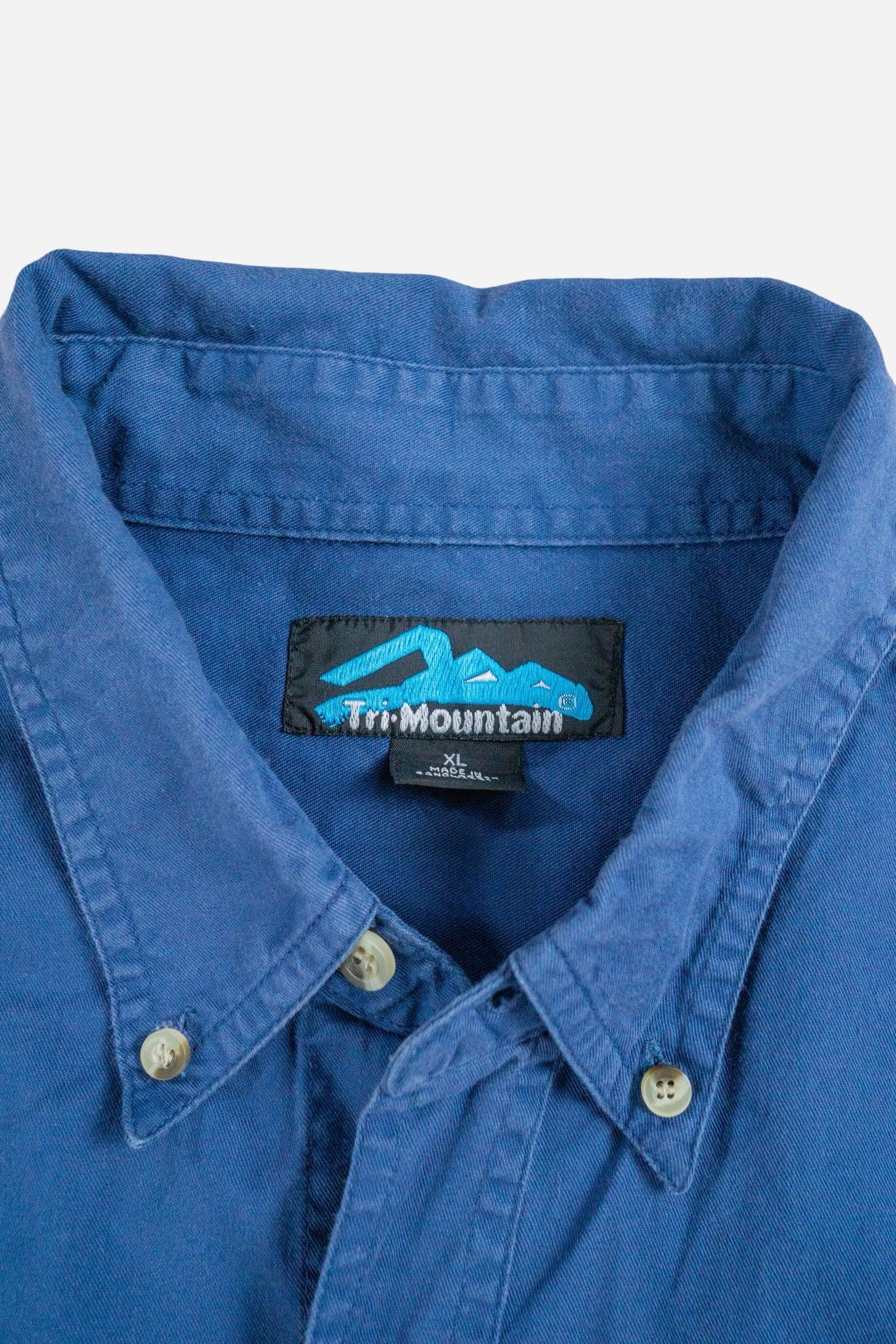 Vintage Tri-Mountain Button Down Shirt 'MW, Trucking Inc' [1990s] XLarge