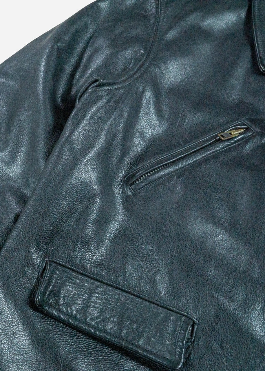 Vintage Fly Jacket Leather Jacket [1990s] XLarge