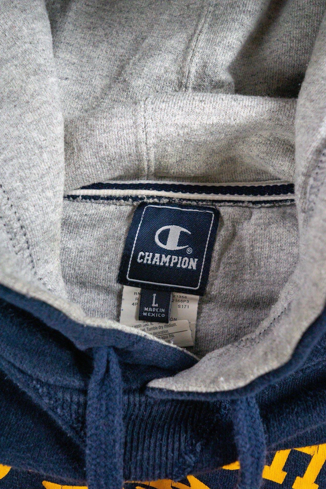 Vintage Champion Sweatshirt Hoodie 'Pope John Lions' [1990s] Large