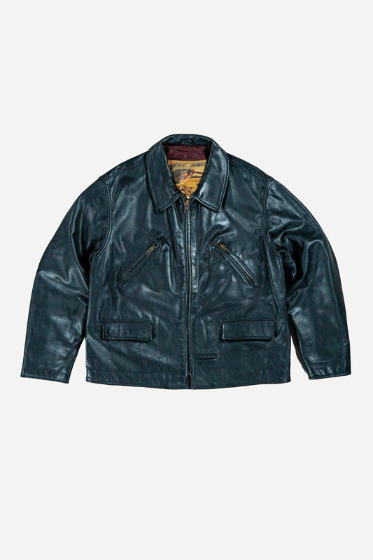 Vintage Fly Jacket Leather Jacket [1990s] XLarge