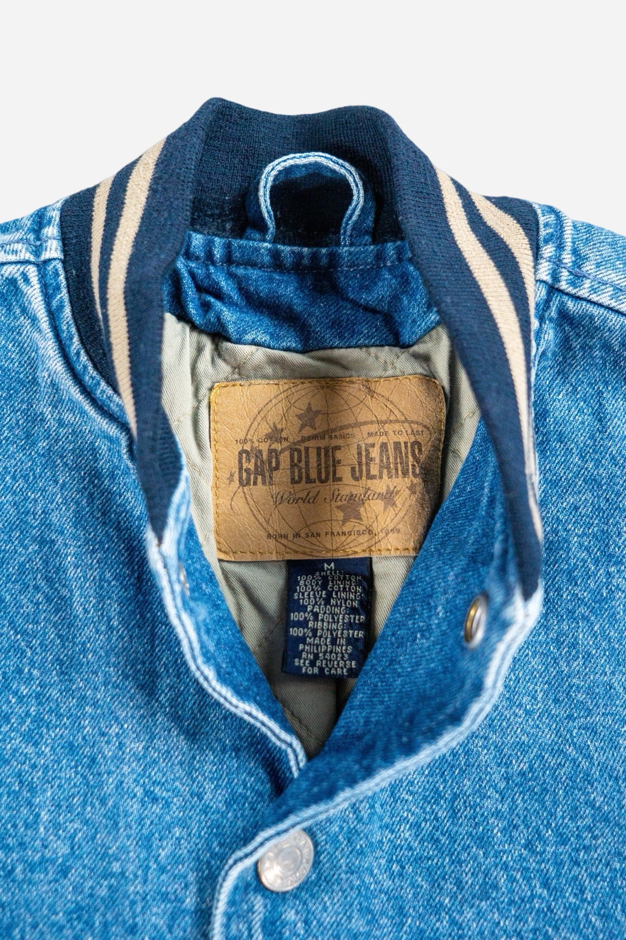 Vintage Gap Kinder Denim College Jacke - Sportswear [2000er]