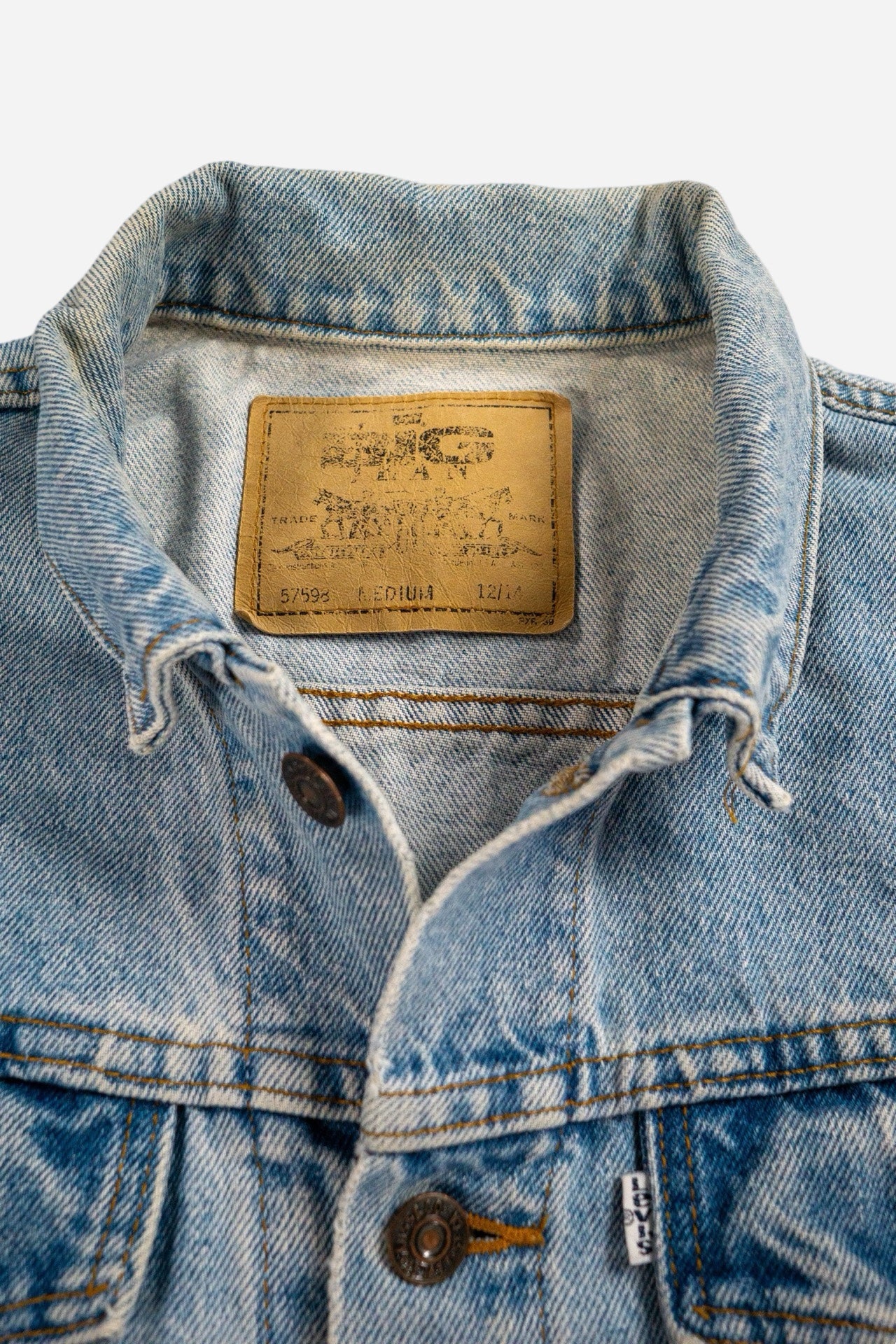 Vintage Levi's Kinder Denim Trucker Jacke - Workwear [1990er]