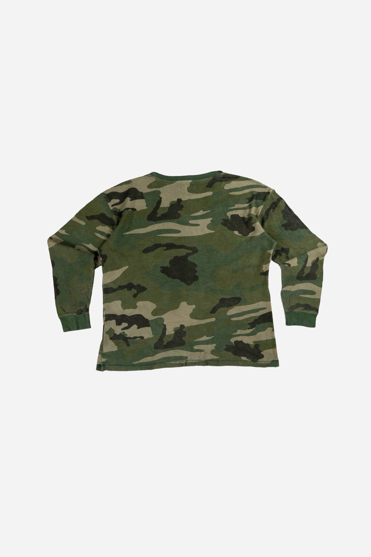 Vintage Old Navy Kids Camo Waffle Longsleeve [2000s] Small