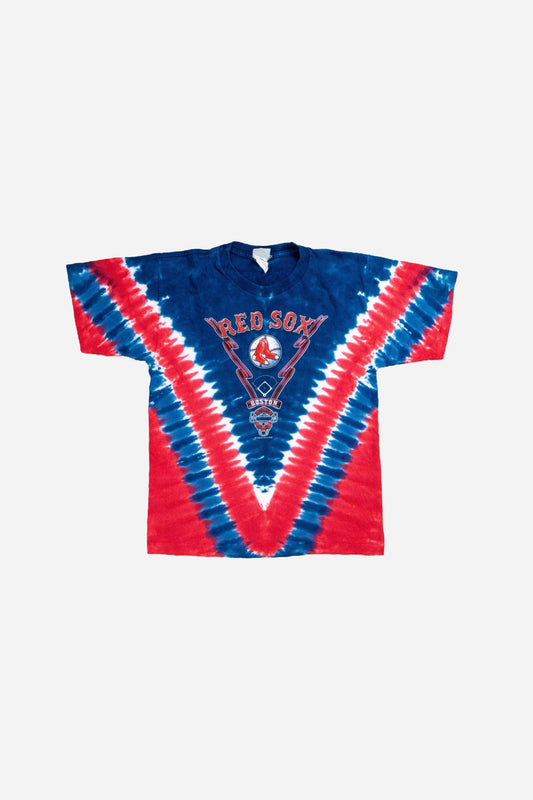 Vintage Lee Kinder Tie - Dye T-Shirt 'Boston Red Sox' - Sportswear [1990er]