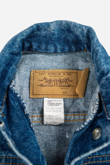 Vintage Levi's Kinder 'Orange Tab' Denim Trucker Jacke - Workwear [1990er]