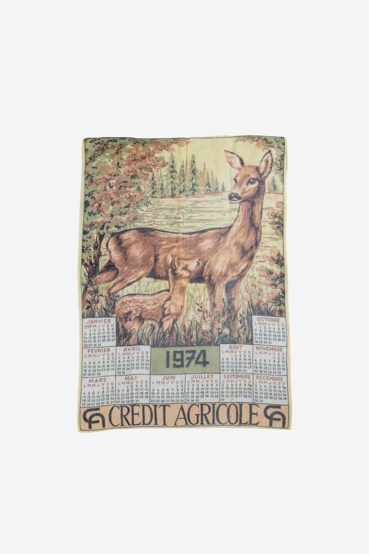 Vintage Bandanna 'Credit Agricole' [1970s] One Size
