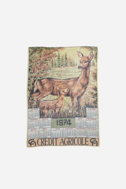 Vintage Bandanna 'Credit Agricole' [1970s] One Size