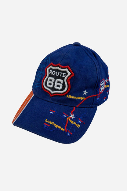 Vintage Golden Lion Cap 'Route 66' [1990s] Adjustable