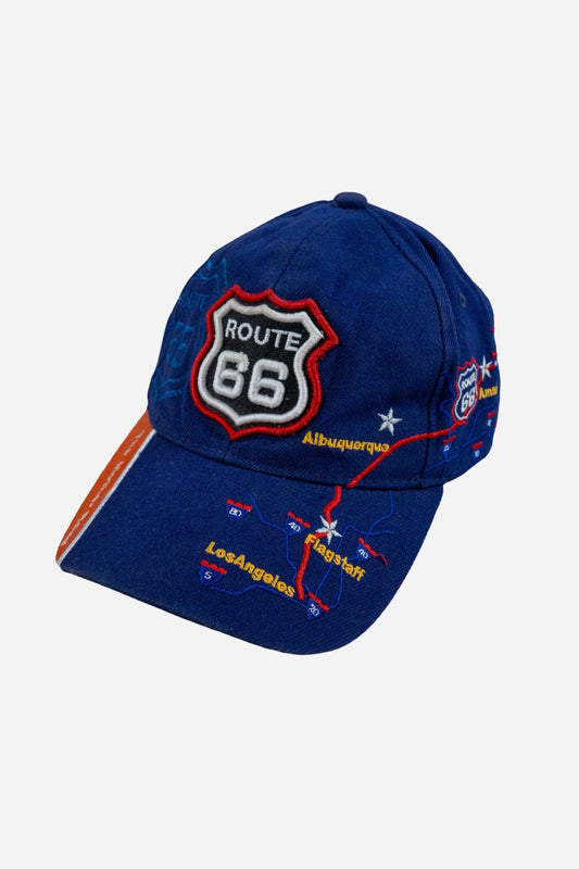 Vintage Golden Lion Cap 'Route 66' [1990s] Adjustable