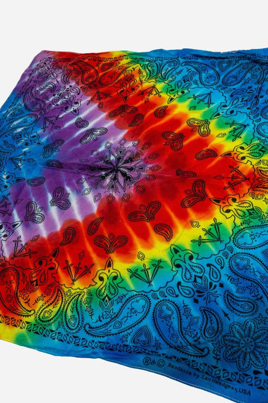 Vintage Zan Headgear Tie - Dye Bandana - Accessoires [1990er]
