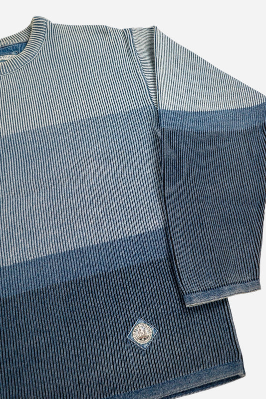 Vintage Blue Willi's Pullover Gestreift - Sportswear [2000er]