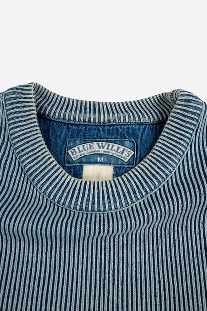 Vintage Blue Willi's Pullover Gestreift - Sportswear [2000er]