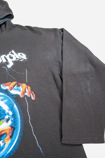 Vintage Deep Purple Sweatshirt Hoodie [1990s] Large