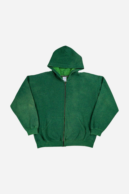 Vintage Gildan Sweatshirt Zip - Up Hoodie - Sportswear [2000er]