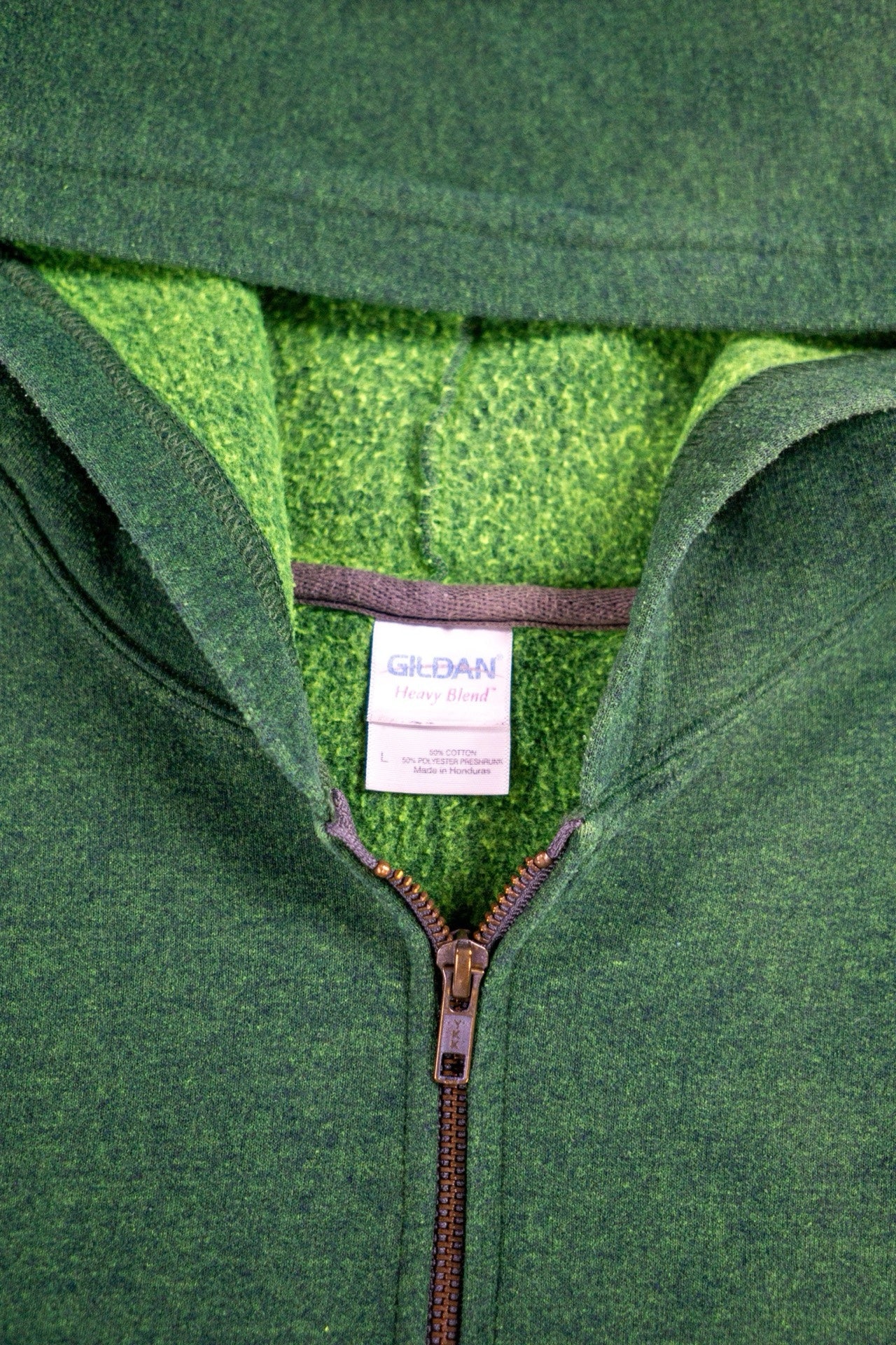 Vintage Gildan Sweatshirt Zip - Up Hoodie - Sportswear [2000er]