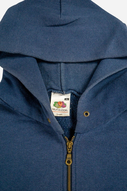 Vintage Fruit Of The Loom Sweatshirt Hoodie - Sportswear [2000er]