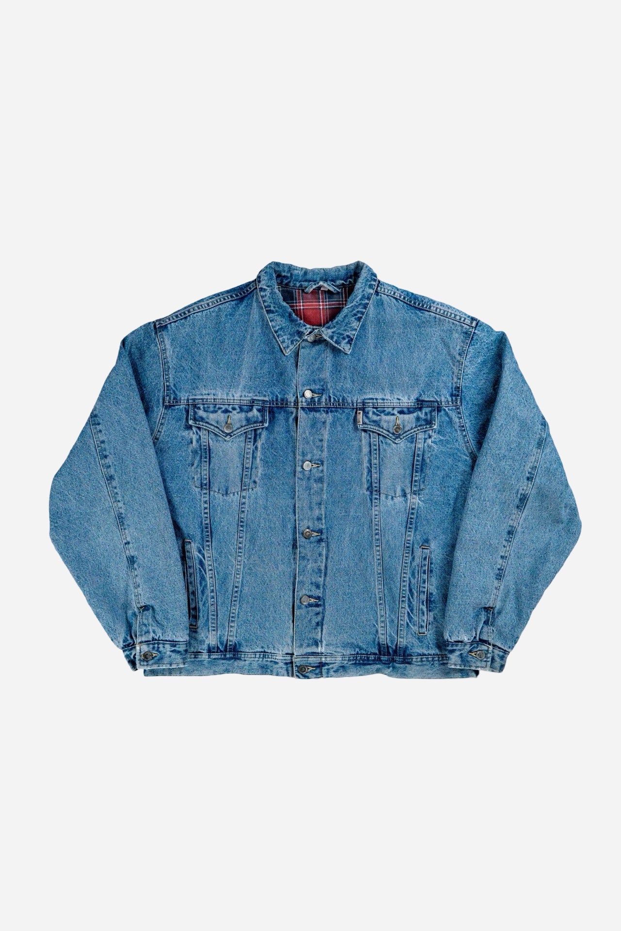 Vintage Mustang Denim Trucker Jacke Gefüttert - Workwear [1990er]