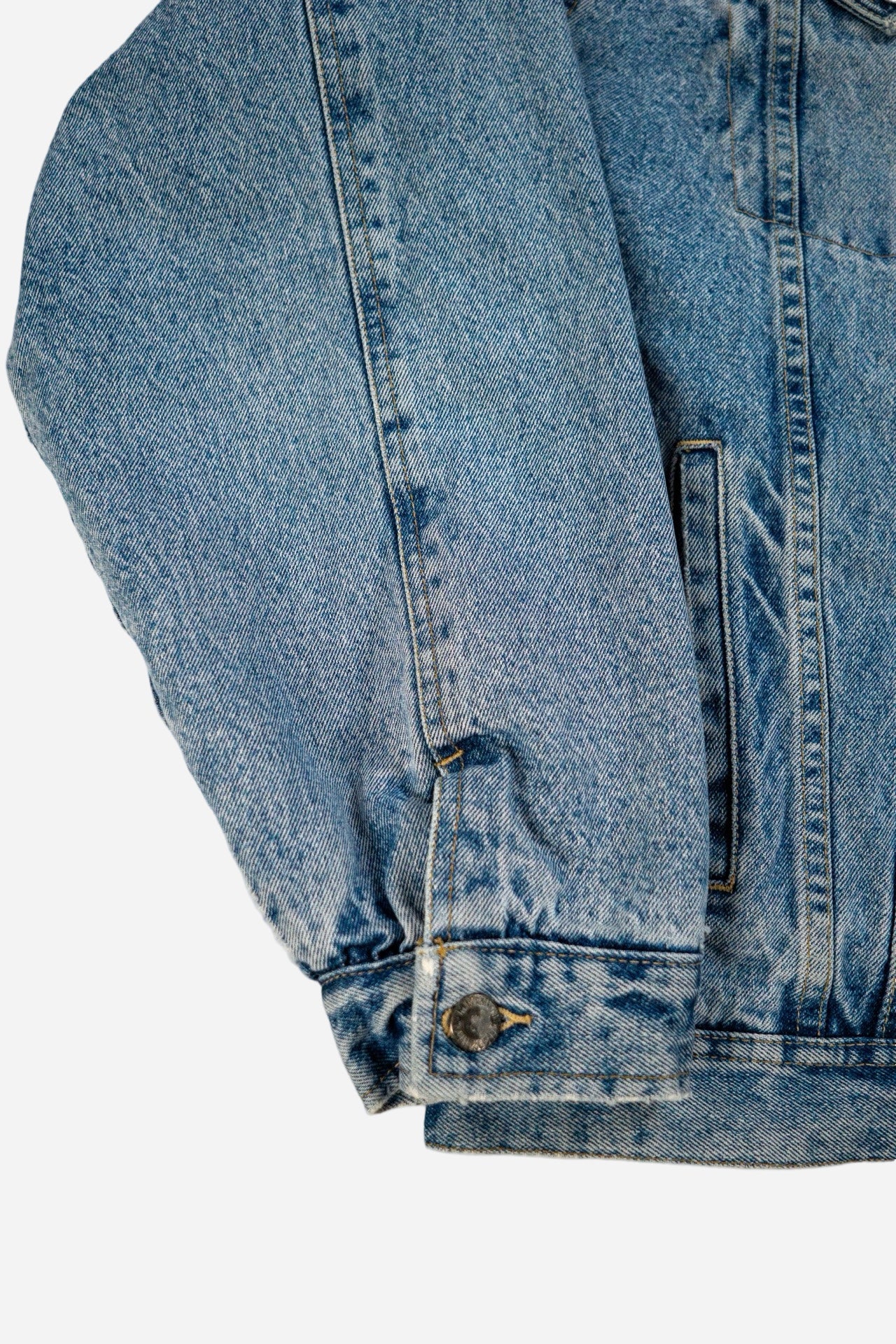 Vintage Mustang Denim Trucker Jacke Gefüttert - Workwear [1990er]