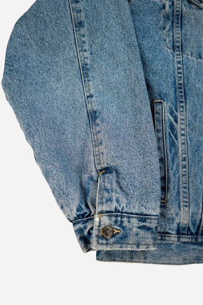 Vintage Mustang Denim Trucker Jacke Gefüttert - Workwear [1990er]
