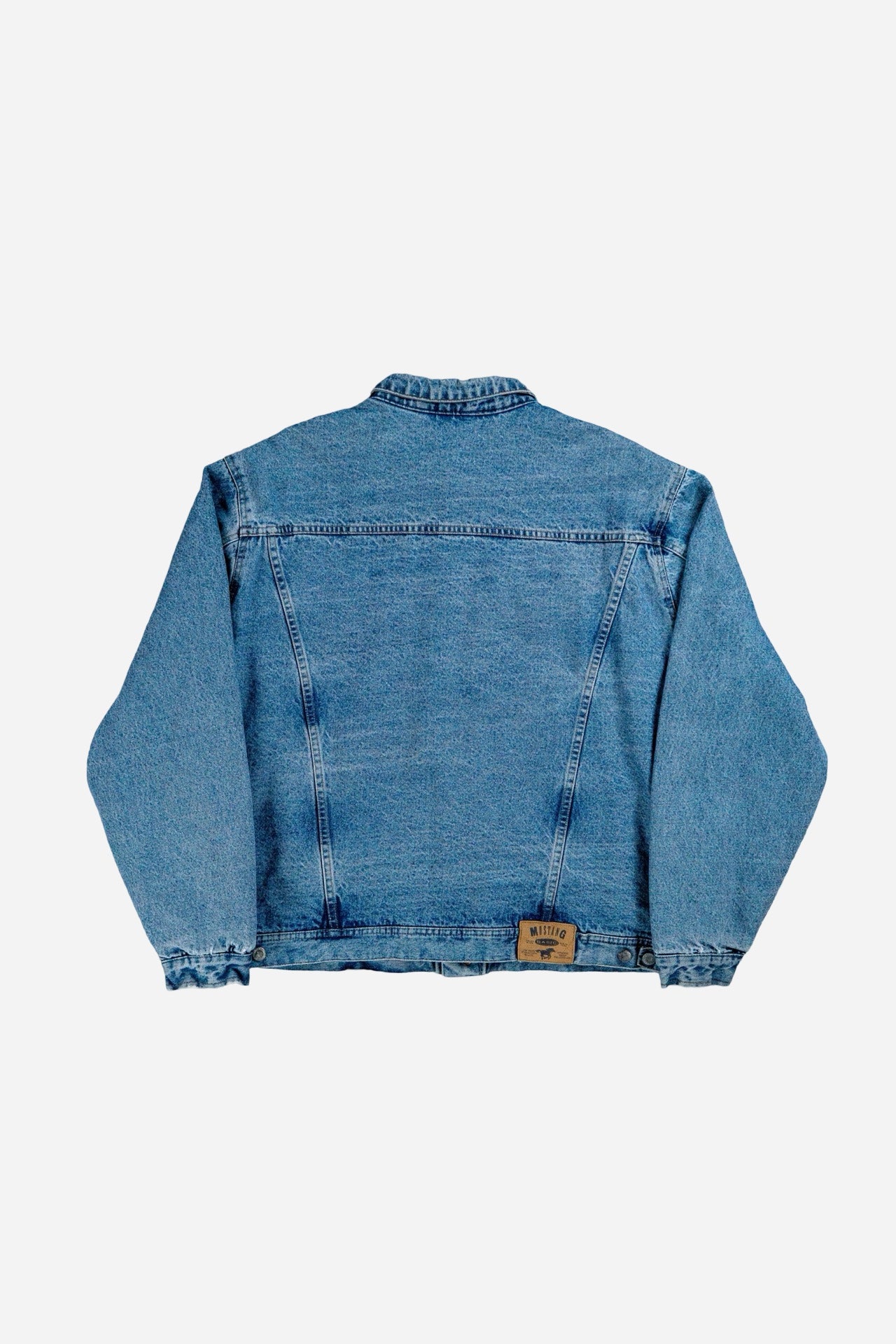 Vintage Mustang Denim Trucker Jacke Gefüttert - Workwear [1990er]