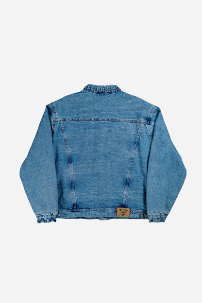 Vintage Mustang Denim Trucker Jacke Gefüttert - Workwear [1990er]