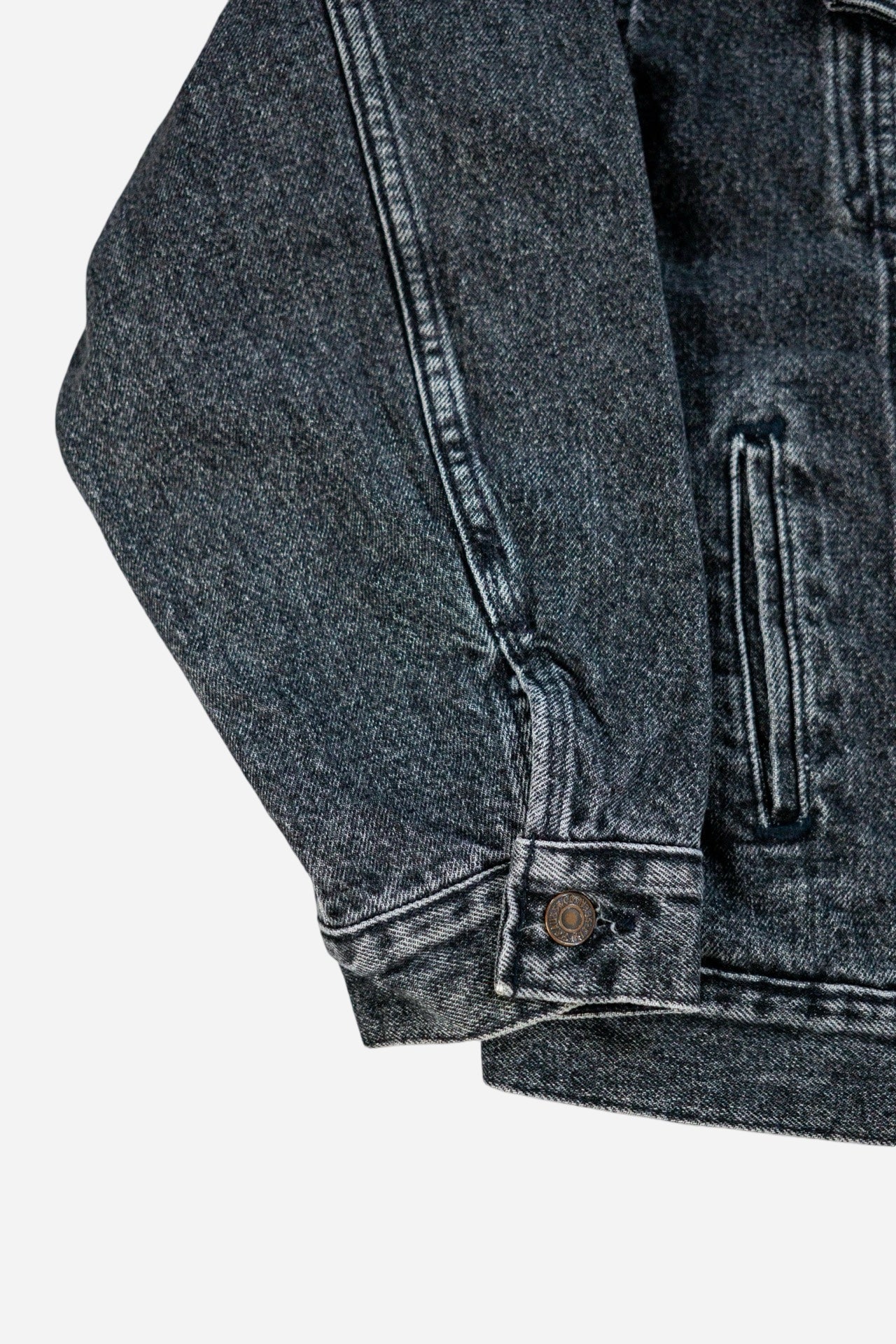 Vintage Levi's 'Orange Tab' Denim Trucker Jacke Gefüttert - Sportswear [1990er]