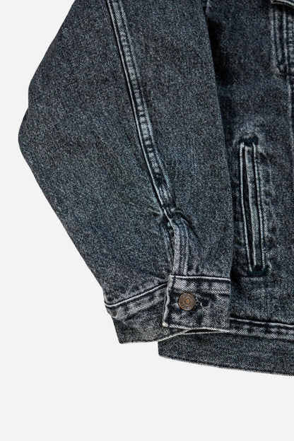 Vintage Levi's 'Orange Tab' Denim Trucker Jacke Gefüttert - Sportswear [1990er]