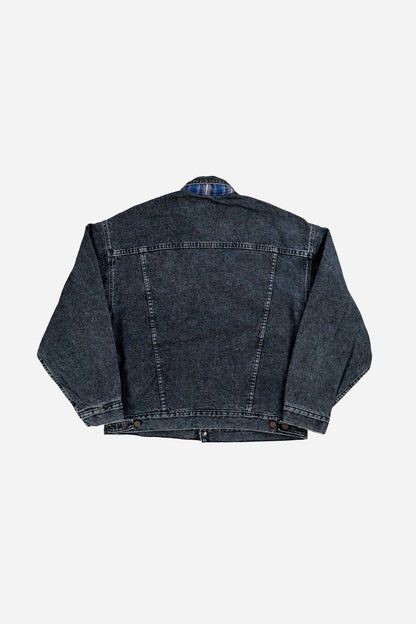 Vintage Levi's 'Orange Tab' Denim Trucker Jacke Gefüttert - Sportswear [1990er]
