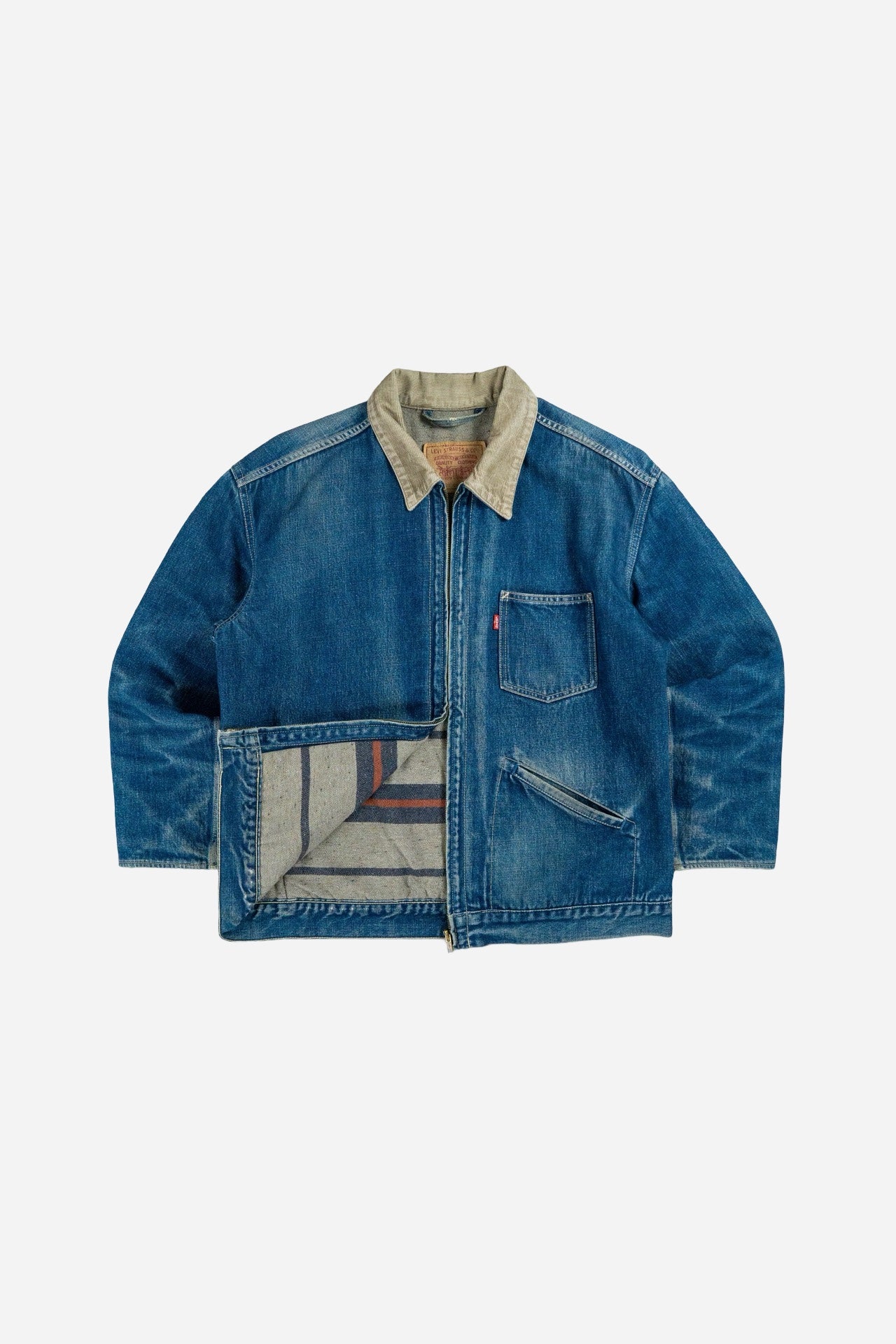 Vintage Levis 'Mechanics' Jacket Lined [1990s] Large