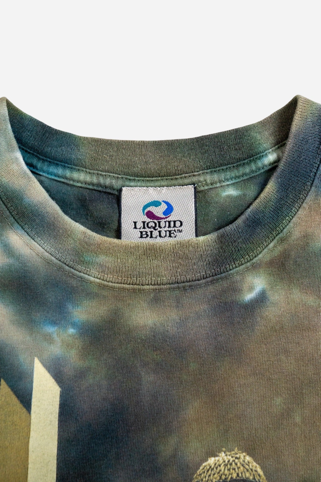 Vintage Liquid Blue Tie - Dye T-Shirt 'ZZ Top' - Sportswear [1990er]