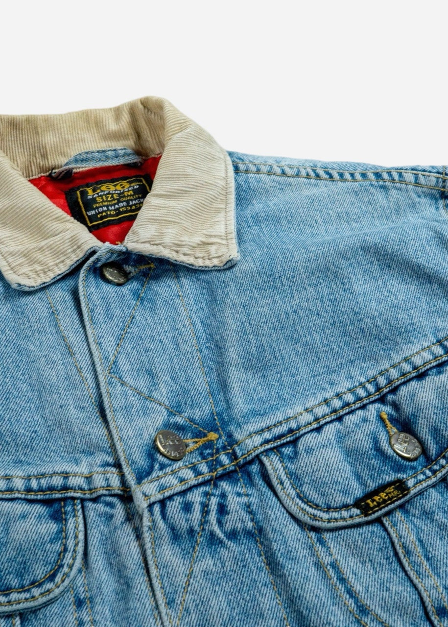 Vintage Lee 'Rider' Denim Jacket Lined [1990s] Medium